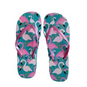 Juncture Flip Flops Sandal Pink Flamingo Womens Large L Size 9 10